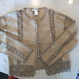 SMH Boutique Boho hippie leather jacket, festival!